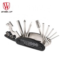 WHEEL UP 16 in 1 Multi-Function Bike Bicycle Cycling Mechanic Portable Mini Foldable Repair Tool Kit with Screwdriver